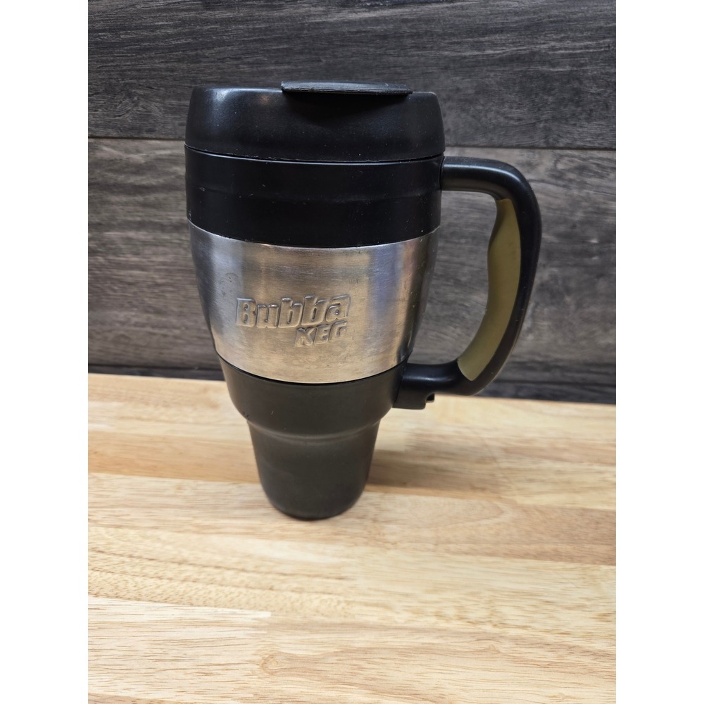 Bubba Keg Insulated Travel Mug Stainless Steel Black 34oz Coffee Cup with Handle